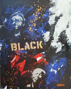 Peinture de Richard Decouflet: black
