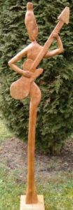 Sculpture de Jisse D: Guitariste