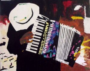 Peinture de fabrice daluseau: bobo léon