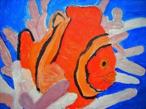 Peinture de LODYA: RED FISH