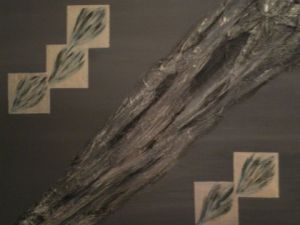 Peinture de REITER Nicole: carré d'argent