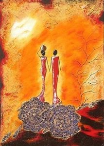 Peinture de ANNICK BRIGEL: Couple