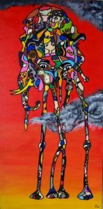 Peinture de olivier amblard: Hommage Dalicien