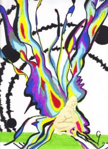 Dessin de Arsene Gully: fée rayonnante