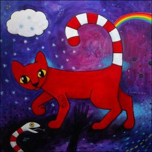 Peinture de Nicolas Petit: La prophétie profane.