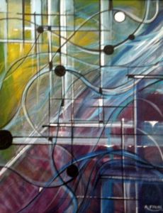 Peinture de ALAIN FAURE: VOILE DE NUIT