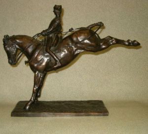 Sculpture de PIERRE CHAMBRY: Offier du cadre. Croupade