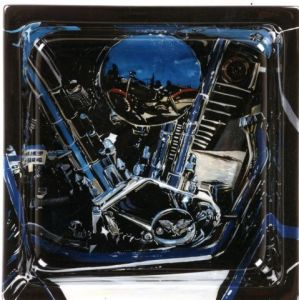 Peinture de Patrice Louis: Baignoire peinte à la main