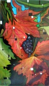 Peinture de ALAIN FAURE: COEUR DE VIGNE