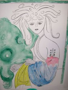 Peinture de GHIS: FEMME TOURBILLON