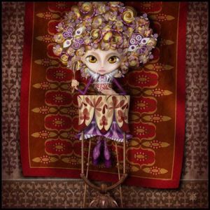 Art_numerique de PECH: Boucles d'Or