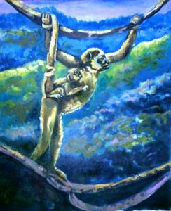 Peinture de 3'Rego Monteiro: liberté en mouvement