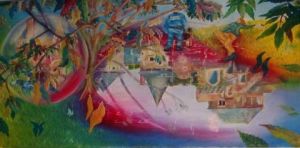 Peinture de Laurent Aubin: Fougères, mercredi au château