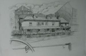 Dessin de imsergis: le vieux lavoir