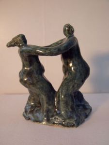 Sculpture de caroline sudre: Danseurs de tango