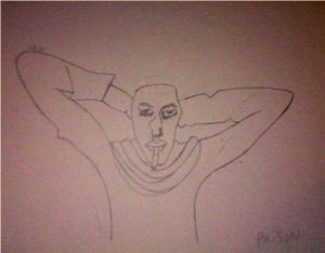 Dessin de Adelino Dias Gonzaga: Prison.