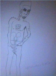 Dessin de Adelino Dias Gonzaga: No turning back.