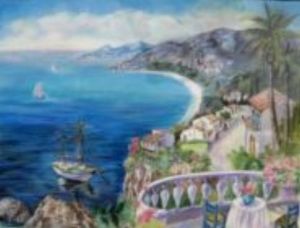 Dessin de ninonpeinture: Baie des Anges
