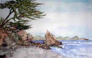 Peinture de ALAIN FAURE: SOURCE DE LA PUCELLE