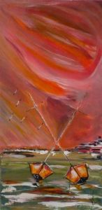 Peinture de PLUME NATHALIE MAISONNEUVE: A deux