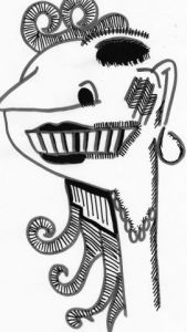 Dessin de napoldee: Morte de rire ou morte tout court