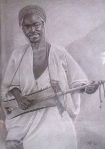 Dessin de belfil omar: guitare oriantal