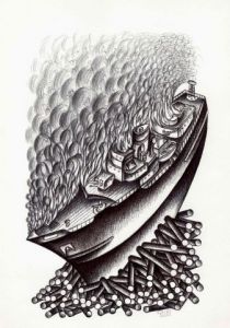 Dessin de Bruno Goidts: Réminiscence15