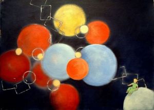 Peinture de Catherine Thivrier-Forestier: STP Dessine moi un mouton