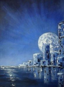 Peinture de Catherine Thivrier-Forestier: Blue city