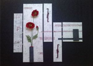 Oeuvre de ART'IFICED: Blanc et pavots