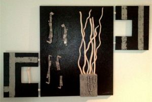 Oeuvre de ART'IFICED: Chocolat et baguettes bois