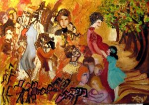 Peinture de JACQUELINE SARAH UZAN: REGARDS