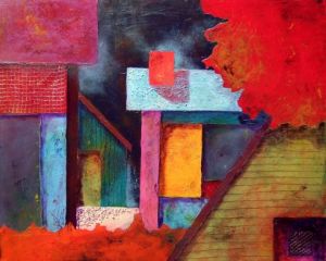 Peinture de Marie-Pierre JAN: Mégacity