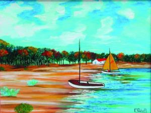 Peinture de Catherine Dutailly: du côté de St Brévin