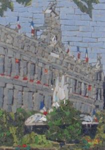 Mosaique de philippe rossi: Valenciennes hotel de ville.