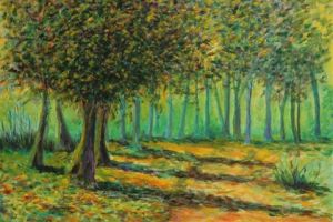 Peinture de daniel joureau: Sous bois