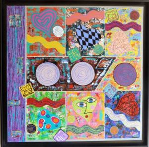 Peinture de Embe: vertige de l'amour