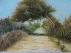 Peinture de sam liveart1: Paysage du Sénégal