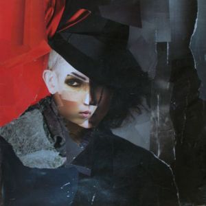 Collage de Jacqueline CASTAGNE: Portrait n° 7