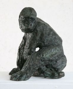 Sculpture de culcasi: lionne