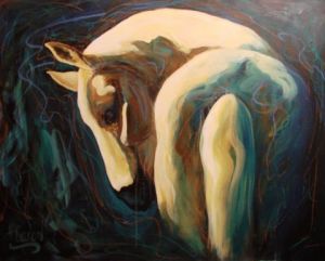 Peinture de Helene Caron: Darwin