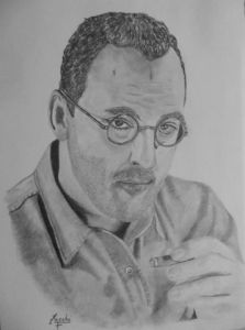 Dessin de franck zacchi: Jean Reno