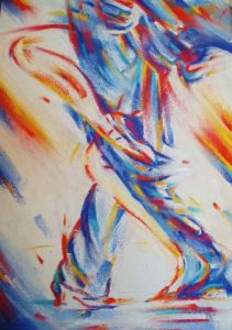 Peinture de FREDERIQUE NALPAS: Jeux de jambes