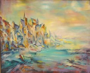 Peinture de janine chetivet: le port