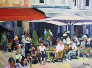 Peinture de adam brigitte: Honfleur