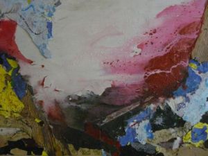 Peinture de antu: rose et blanc