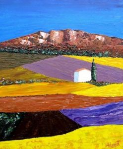 Peinture de Antoine Renault: Falaises en Provence