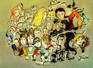 Peinture de JACQUELINE SARAH UZAN: et pourtant elle tourne