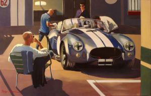 Peinture de PHILIPPE LEROUX: derniers préparatifs