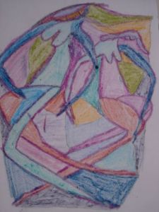 Peinture de BRIGITTE BASPEYRAS: dames en couleurs